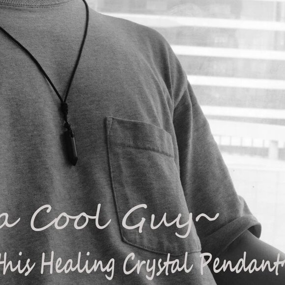 Crystal Necklace for Men Women Adjustable Rope Hexagonal Point Healing Crystal N - Picture 2 of 7